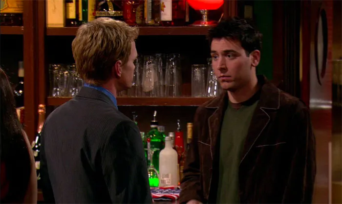 Ted Mosby talking with Barney Stinson