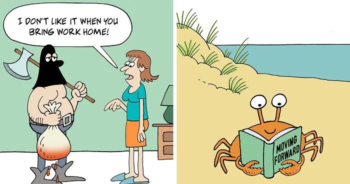 This Comics Artist Illustrates Absurd And Fun Situations In The Human And Animal Worlds (24 New Pics)