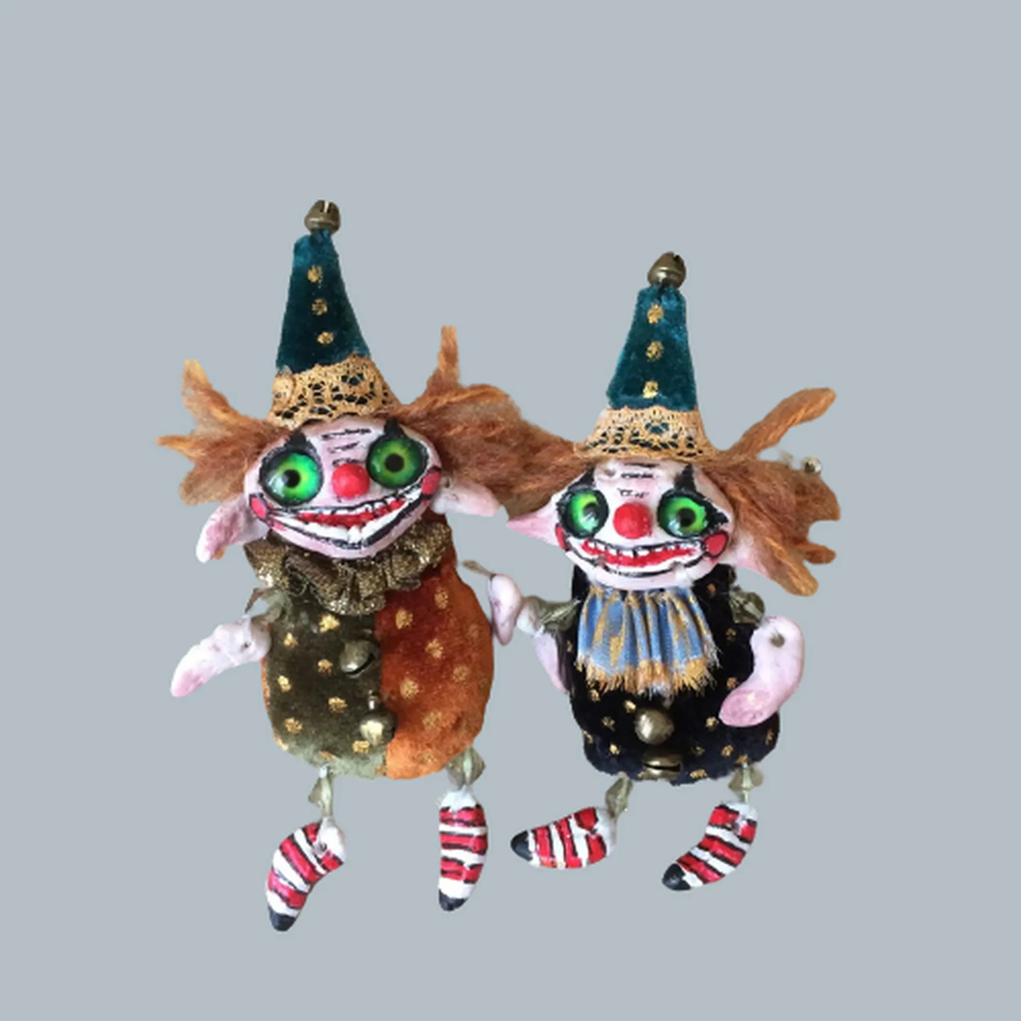 I Made  This Creepy Clown Doll - Brooch Pin - Scary Clown