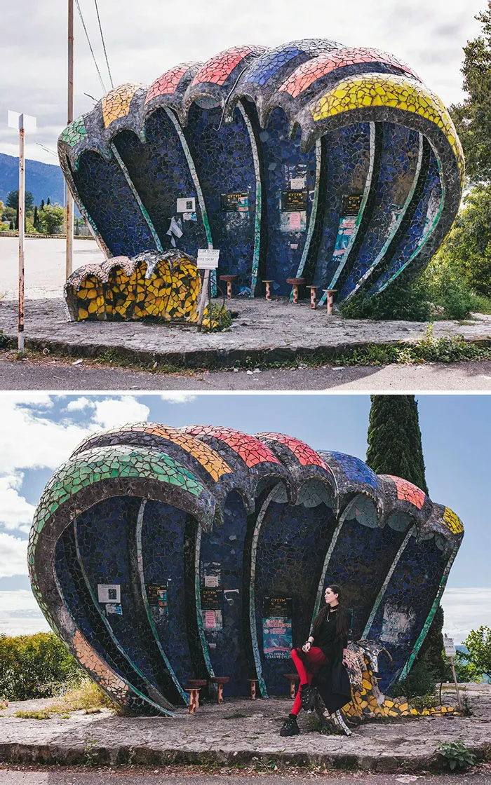 "Wave" Bus Stop, Gagra, Abkhazia