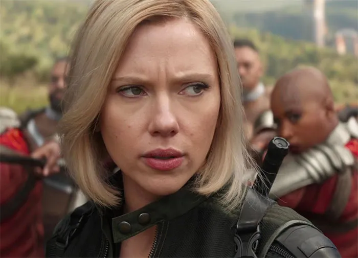 Black Widow in combat clothing