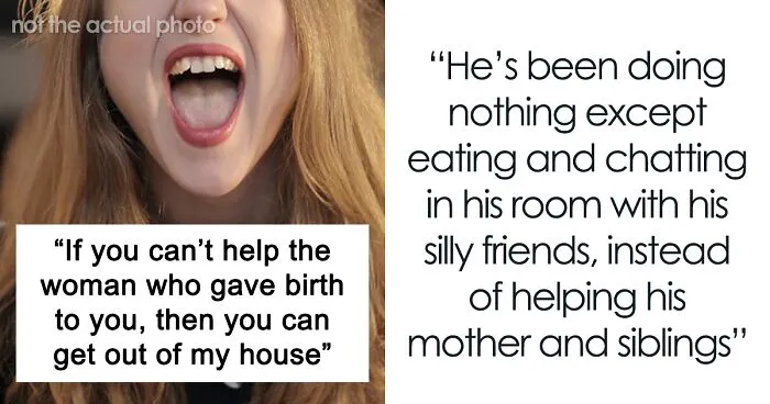 Pregnant Mom Of 5 Threatens To Kick Her Oldest Son Out For Not Helping With The Kids, Another Son Finds Her Post Online And Exposes Her Dirty Laundry