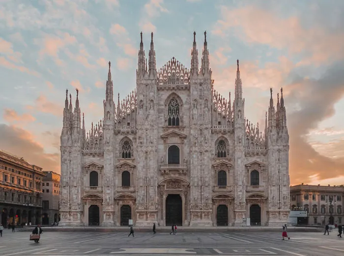 View of Milan city