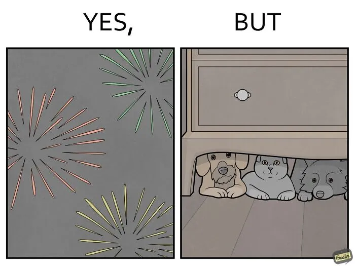 “Yes, But”: Artist Creates A Series Of Illustrations That Depict Our Society’s Contradictions, And Here Are 21 Of His Comics, Pet Edition