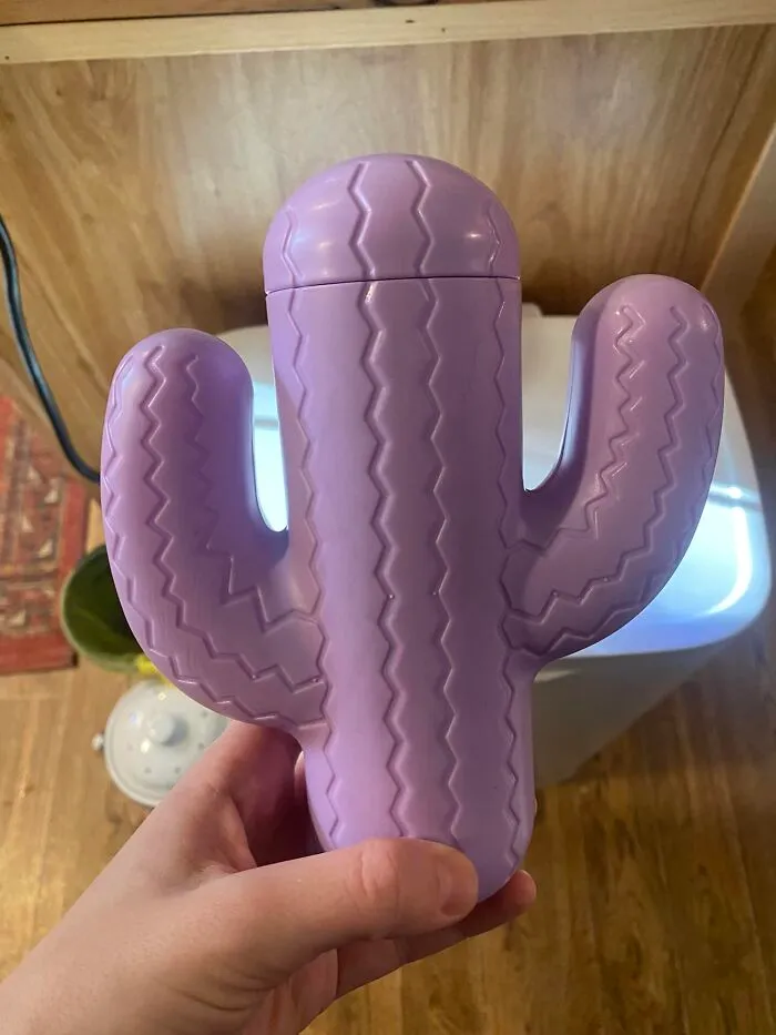 This Cup, Which I Photographed Before Finally Getting Over My Guilt And Just Throwing Away. Those Arms Are Hollow. Even If It’s Only Used For Water, It’ll Get Damp In There And Full Of Unreachable Mold. Farewell, Cute But Useless Cactus Cup. I Wanted To Give You A Chance, But You’re Just Too Poorly Designed