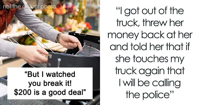 Drama Erupts In Store Parking Lot After Entitled Karen Decides She Wants Man’s Newly Purchased Grill