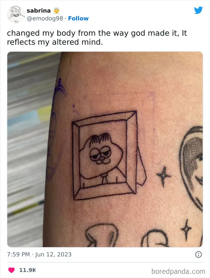 30 Gloriously Bad Tattoos That Were Shared In Response To Grimes’ New Ink
