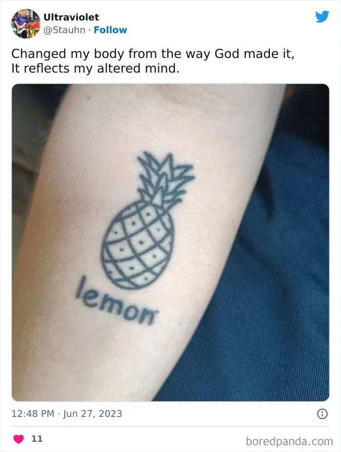30 Gloriously Bad Tattoos That Were Shared In Response To Grimes’ New Ink