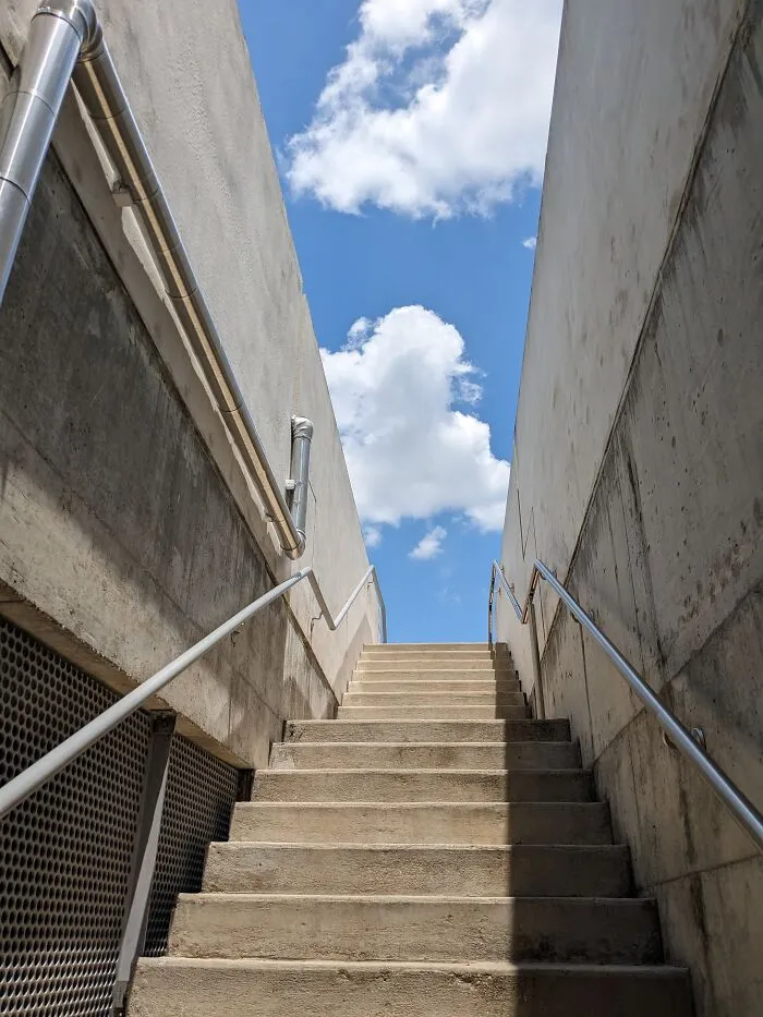Leaving A Parking Garage, Houston, Texas