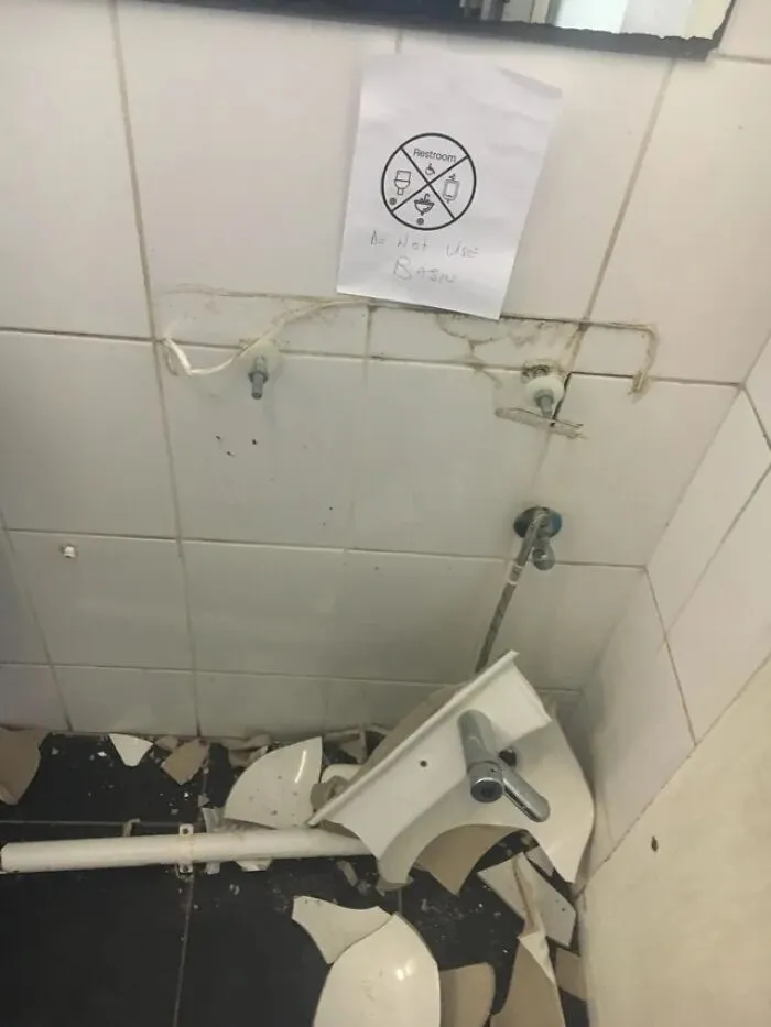 Thank Goodness For The Sign. I Almost Used The Basin