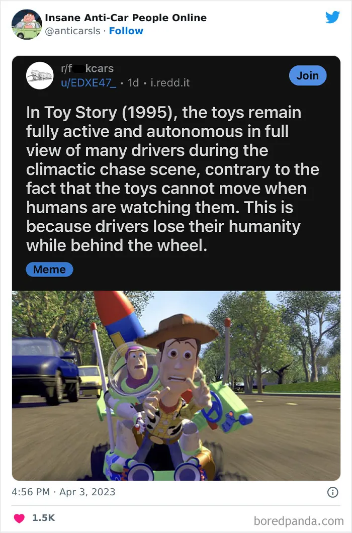 This Twitter Page Exists To Showcase The Wildest Examples Of Anti-Car People (30 Posts)
