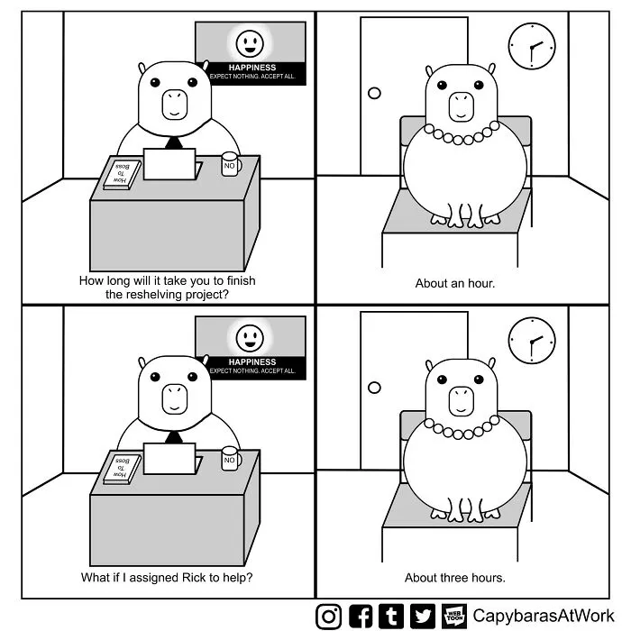 My Comic About Capybaras Showcases The Situations Many Of Us Have To Face At Work (34 Pics)