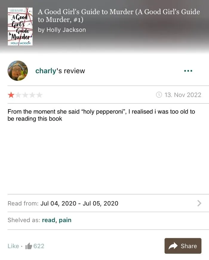 40 Times People Left Hilariously Honest 1-Star Reviews On Goodreads