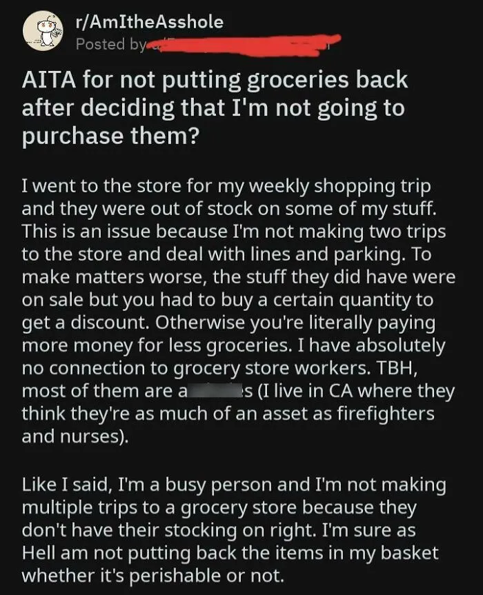 I'm Not A Supermarkt Employee But That's Just Disgustibg Behaviour