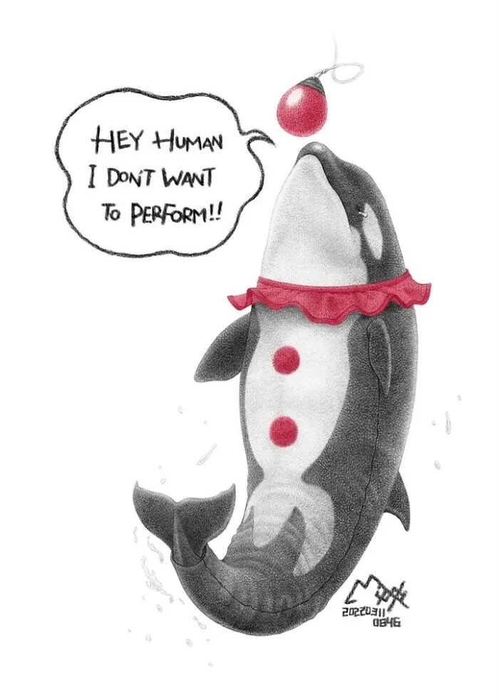 24 New Uncomfortable Illustrations This Artist Created About Animal Cruelty
