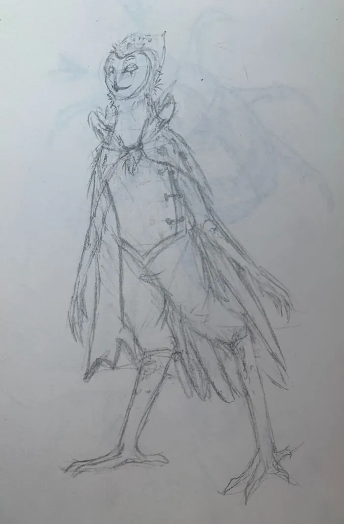 A Quick Sketch Of Stolas From Helluva Boss
