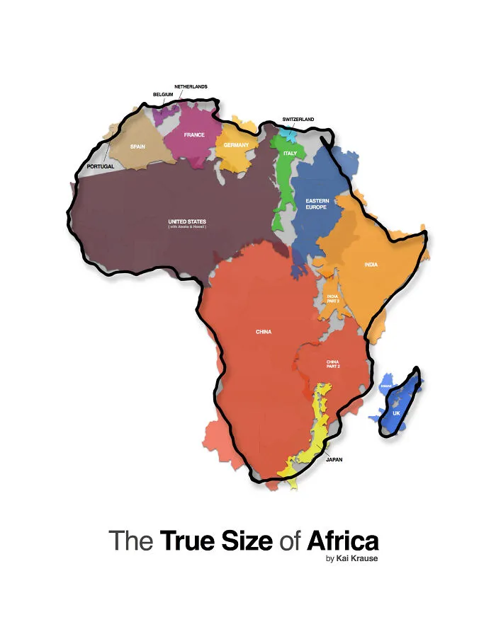 All These Countries Fit Inside Africa