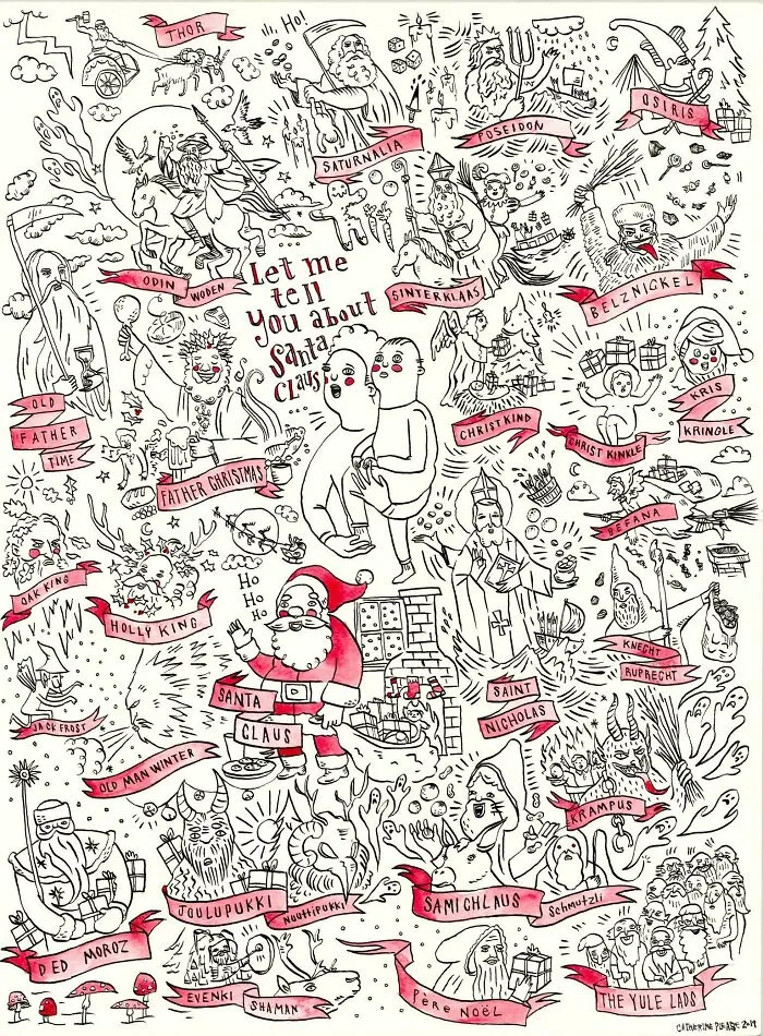 I Made This Poster After Researching The Origins Of Santa Claus