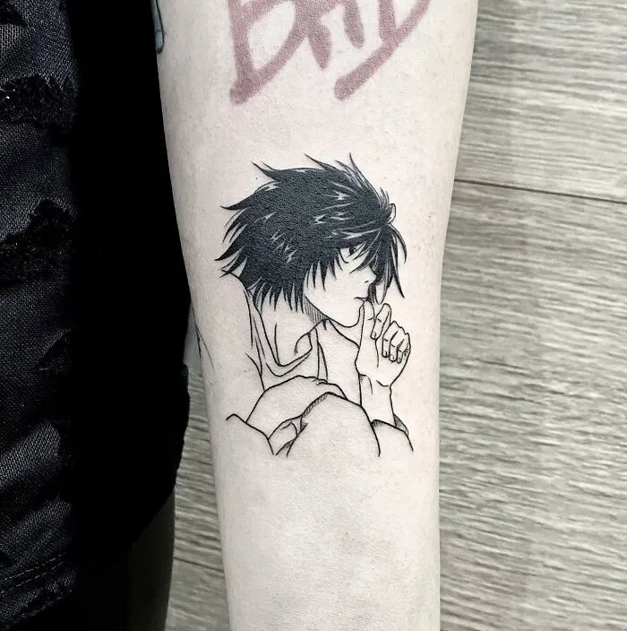 L From Death Note Tattoo