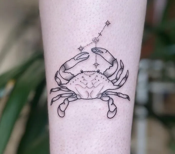 Cute Cancer Arm Tattoo
