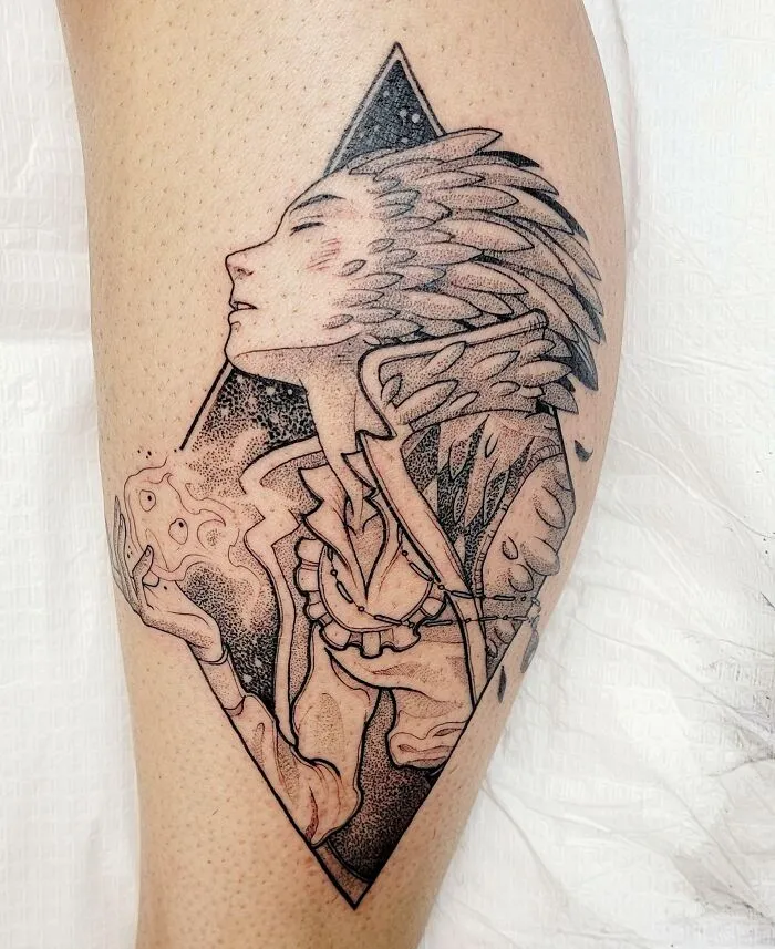 Howl And Calcifer From Howl's Moving Castle Tattoo