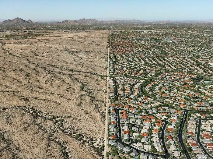 Where Suburban Sprawl Meets An Indian Reservation In Scottsdale, Arizona
