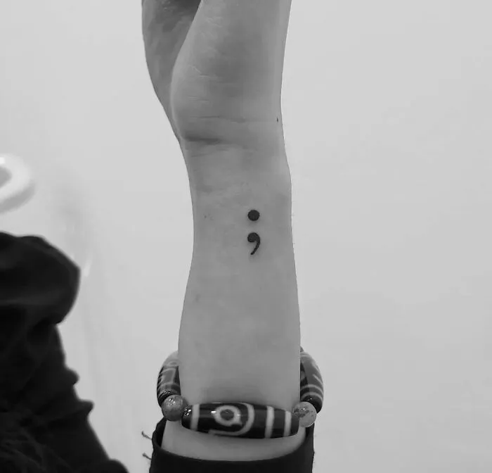 Semicolon Tattoo