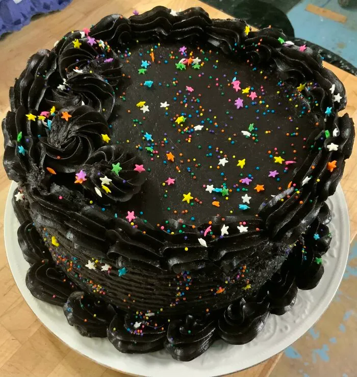 Black Velvet Cake Made With Black Cocoa
