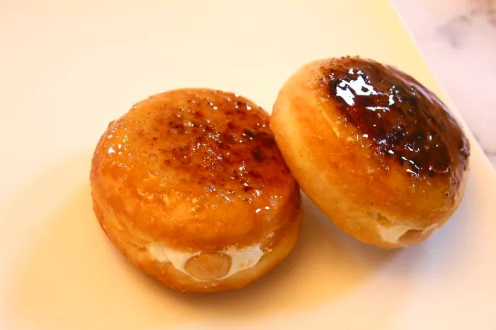 [homemade] Crème Brûlée Donuts With Salted Caramel Buttercream