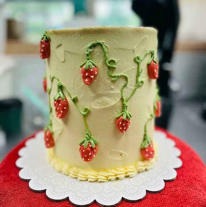My Daughter Made This Today. She Wanted To Be A Baker Since She Was 5years Old. She’s A Professional Now!