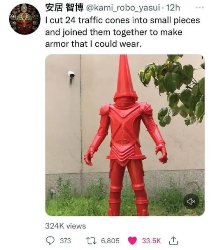 Armor Of The Traffic Cone: Negates Bludgeoning Damage And Causes Charging Enemies To Reroute To One Side To Avoid You. Full Body Slot