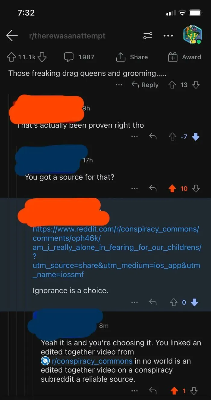 It Was Proven… On My Edited Video On A Conspiracy Subreddit