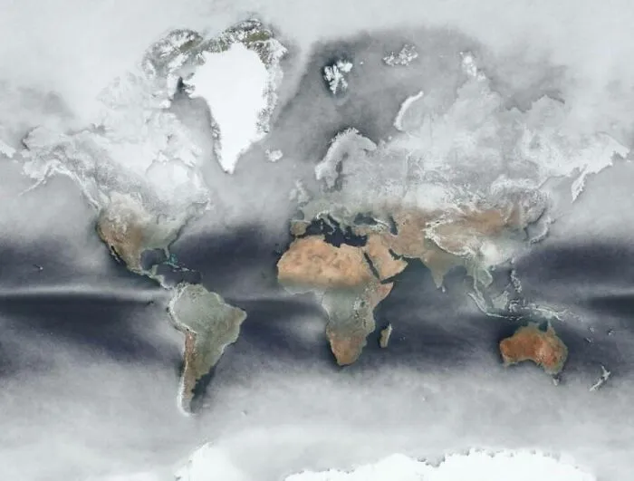 An Interesting Map I Found Of World Cloud Coverage