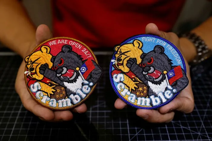 A Patch Being Worn By Fighter Pilots Of The Taiwanese Air Force