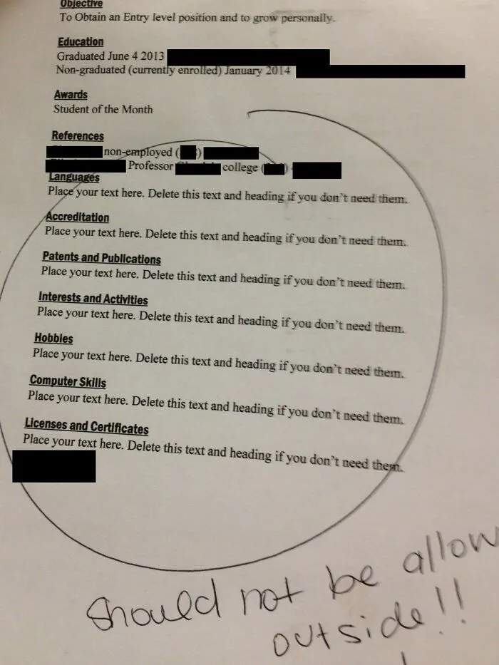 Someone Dropped Off Their Resume Where I Work, I Feel Like I Should Call Them And Let Them Know