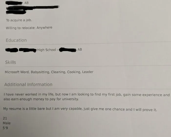 Resume That Was Dropped Today And Impressed My Manager So He Decided To Call Him For An Interview