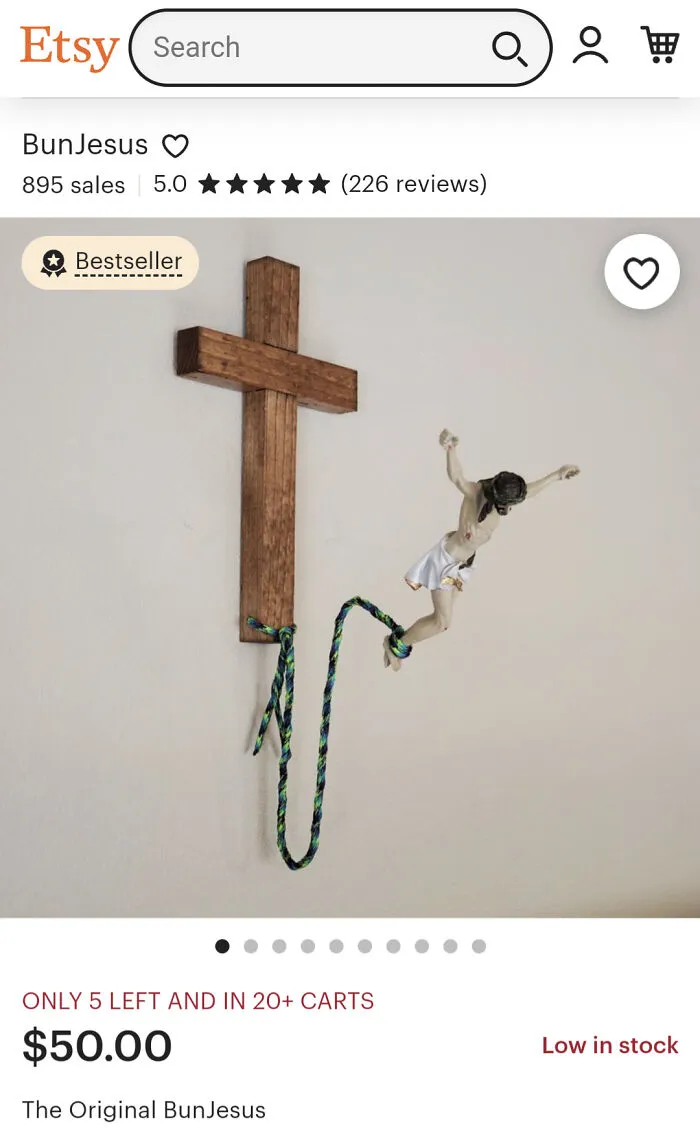 Jesús haciendo puenting