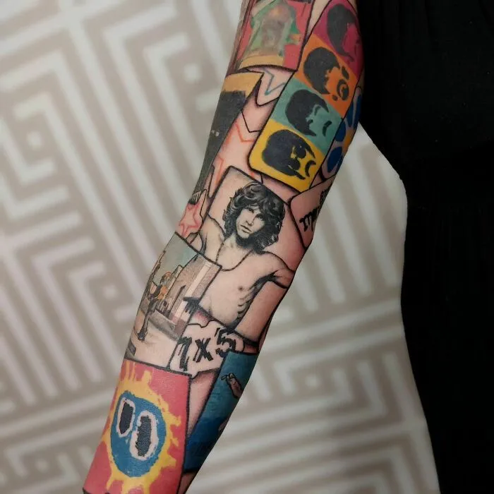 Music Bands Arm Sleeve Tattoo