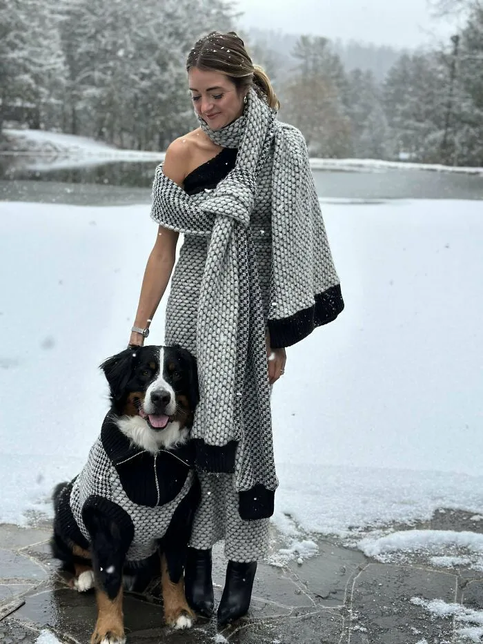 Made This Wool Knit Set… Plus A Matching Sweater For My Pup!