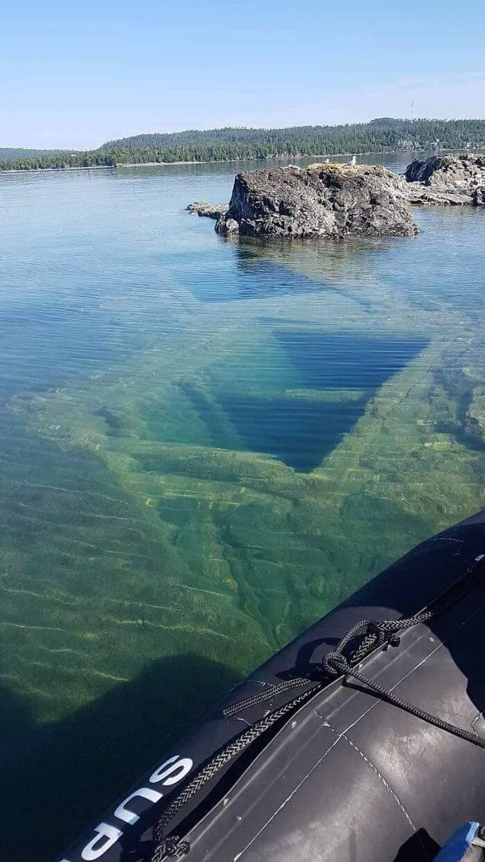 Remnants Of A Mine That Shut Down 136 Years Ago. Silver Islet, Ontario