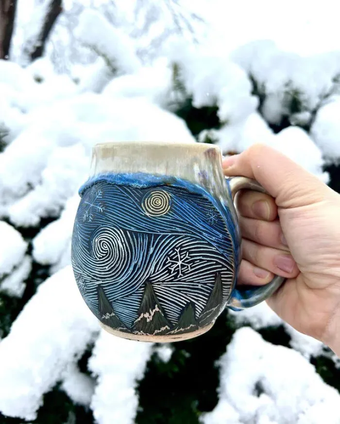 Ceramic Winter Mug 