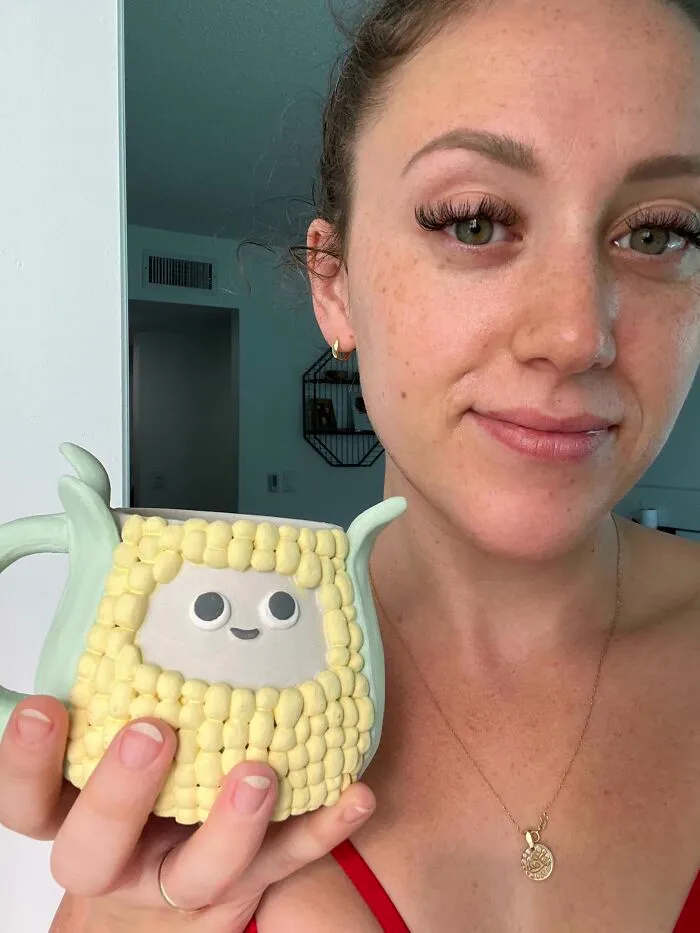 A Little Corn Mug I Made For A Mug Collection Called Pudgy Pals 