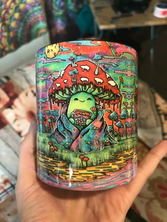 My ‘Mushroom Dude’ Design I Had Put Onto A Mug ☕️🍄