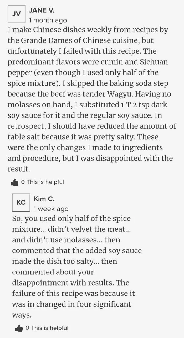 Yes, Cumin Beef Tastes Like Cumin