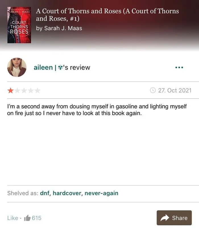 40 Times People Left Hilariously Honest 1-Star Reviews On Goodreads