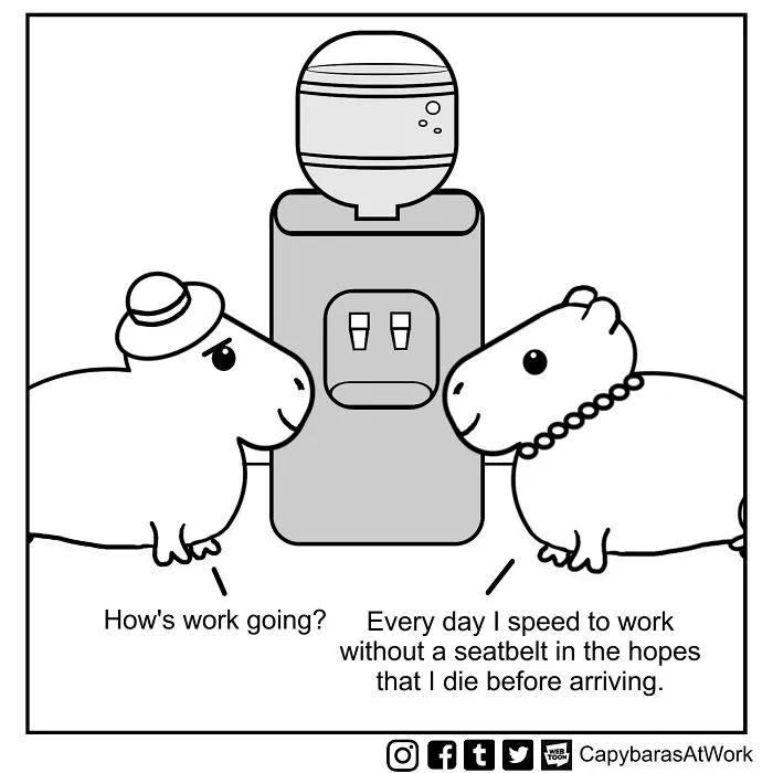 My Comic About Capybaras Showcases The Situations Many Of Us Have To Face At Work (34 Pics)