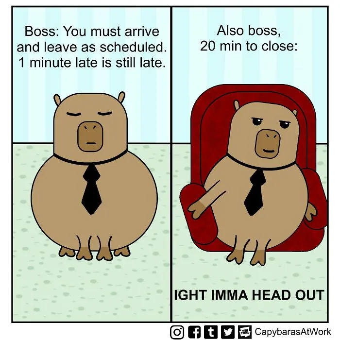 My Comic About Capybaras Showcases The Situations Many Of Us Have To Face At Work (34 Pics)