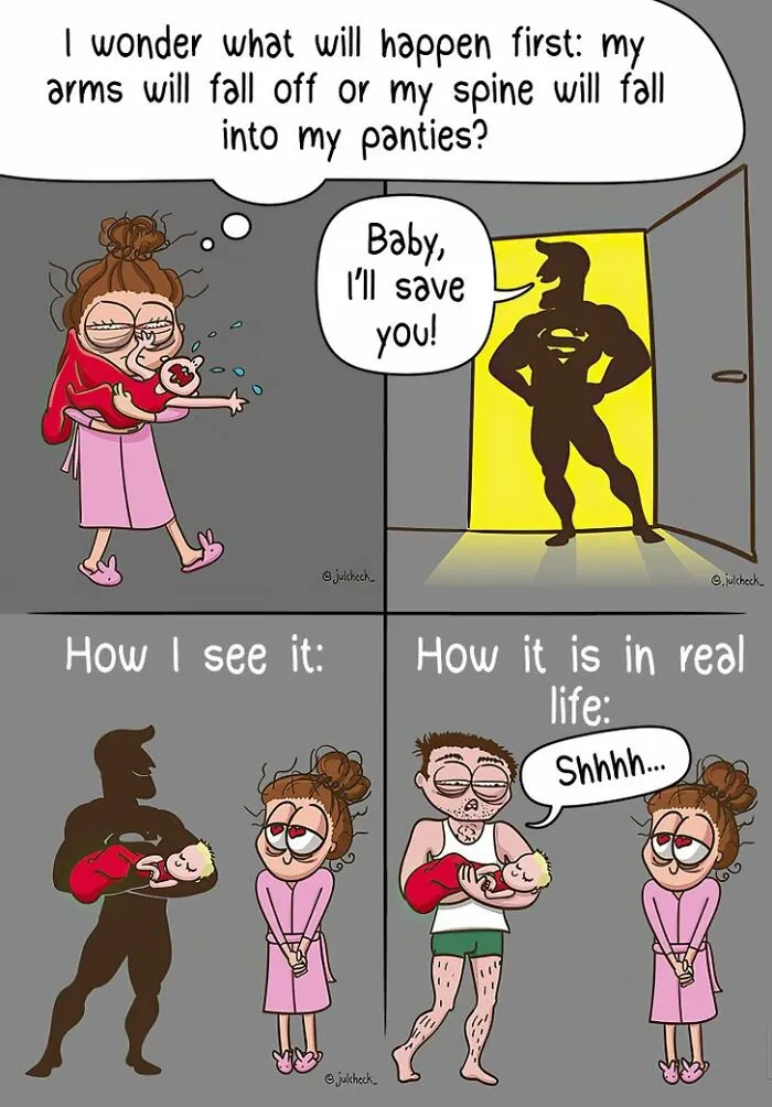 Artist Illustrated Everyday Moments Of Motherhood In 28 Relatable Comics