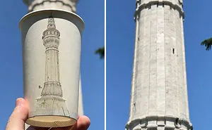 I Traveled To Istanbul And Recreated Popular Landmarks As Paintings On Paper Cups (20 Pics)