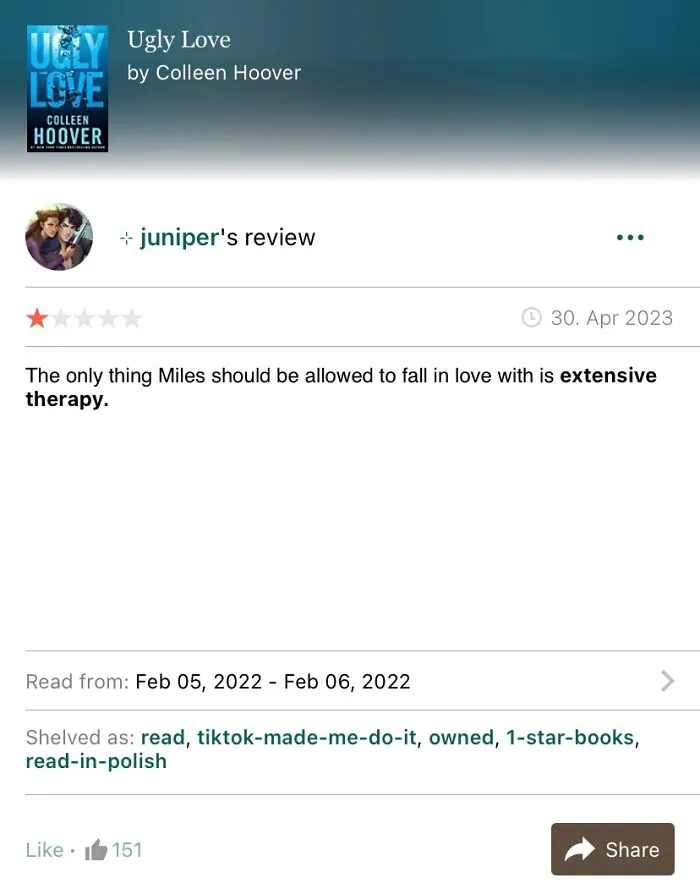 40 Times People Left Hilariously Honest 1-Star Reviews On Goodreads